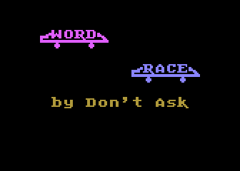Wordrace atari screenshot