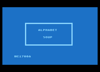 Working with the Alphabet atari screenshot