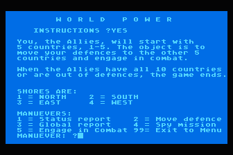 World Power atari screenshot