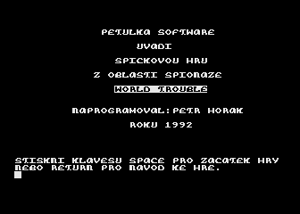 World Trouble atari screenshot