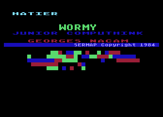 Wormy atari screenshot