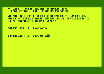 Wortsuchspiel atari screenshot