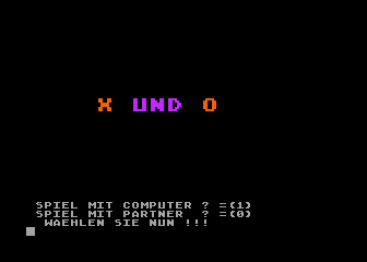 X und O atari screenshot
