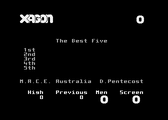 Xagon atari screenshot