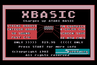 XBASIC atari screenshot