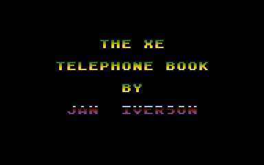 XE Telephone Book (The) — screenshot 1