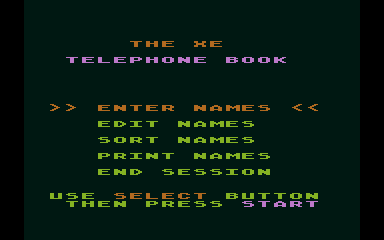 XE Telephone Book (The) — screenshot 3