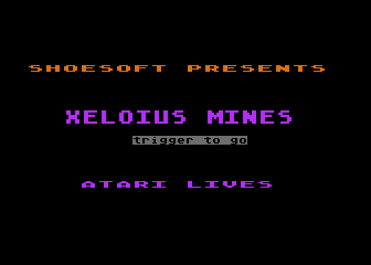 Xelious Mines atari screenshot