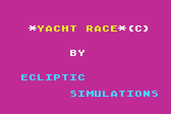 Yacht Race atari screenshot