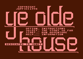 Olde House (Ye) atari screenshot
