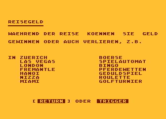 Yokyu II - Globetrotter atari screenshot