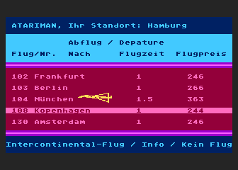 Yokyu II - Globetrotter atari screenshot