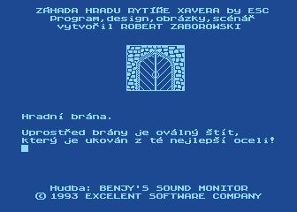 Zahada Hradu Rytire Xavera atari screenshot