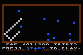 Zap atari screenshot