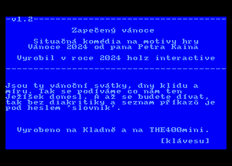 Zapecený Vánoce atari screenshot