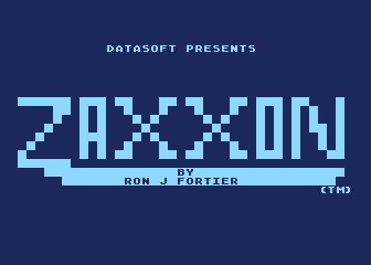 Zaxxon atari screenshot