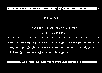 Zlodej atari screenshot