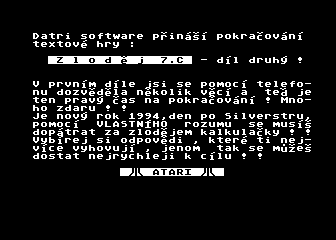 Zlodej atari screenshot