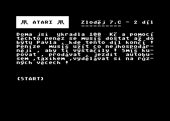 Zlodej atari screenshot