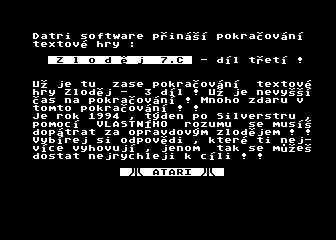 Zlodej atari screenshot