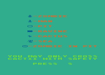 Zombie Island atari screenshot