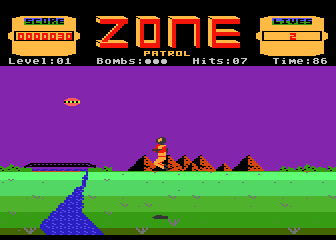 Zone Patrol atari screenshot