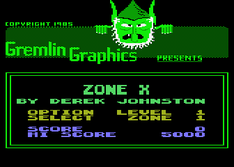 Zone X atari screenshot