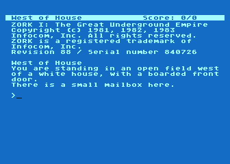 Zork I atari screenshot