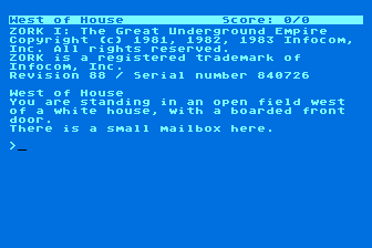 Zork I — screenshot 2