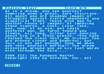Zork III atari screenshot
