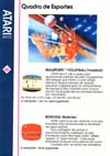 RealSports Volleyball (Voleibol) Atari catalog