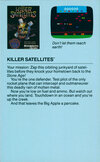 Killer Satellites Atari catalog