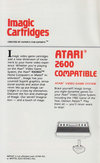 Atari 2600 VCS  catalog - Imagic - 1982
(2/20)