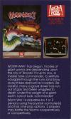 Worm War I Atari catalog