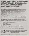 Atari 2600 VCS  catalog - CBS Electronics - 1983
(2/16)