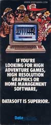 Atari 400 800 XL XE  catalog - Datasoft - 1983
(1/7)