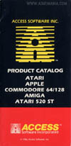 Atari Access Software  catalog