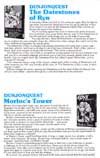 Dunjonquest - Morloc's Tower Atari catalog