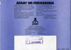 Atari 2600 VCS  catalog - Atari Elektronik - 1982
(20/20)