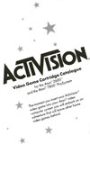 Atari 2600 VCS  catalog - Activision - 1984
(1/6)