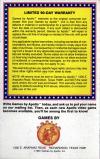 Atari 2600 VCS  catalog - Apollo / Games by Apollo - 1981
(6/6)