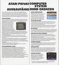 Atari 400 800 XL XE  catalog - Atari Elektronik - 1982
(2/4)