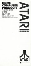 Atari Atari UK AHCSC/113AX catalog