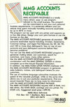 MMG Accounts Receivable Atari catalog