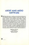 Atari 400 800 XL XE  catalog - MMG Micro Software - 1983
(22/25)