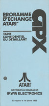 Atari Atari Canada APX 1983 catalog
