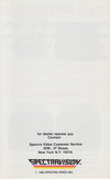 Atari 2600 VCS  catalog - Spectravision - 1982
(6/6)