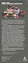 Atari 400 800 XL XE  catalog - Atari - 1980
(4/4)