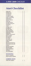 Atari 2600 VCS  catalog - Atari
(9/10)