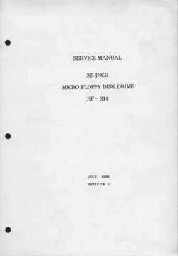 Atari SF-314 Service Manual, Revision 1